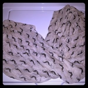 Mustache infinity scarf